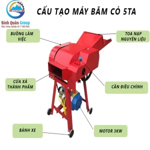 Máy băm cỏ 5TA