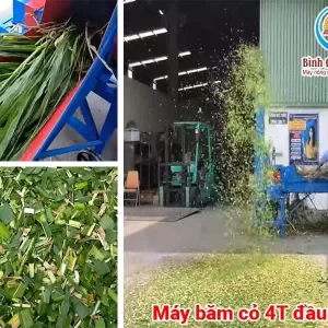 máy băm cỏ 4T đầu nổ