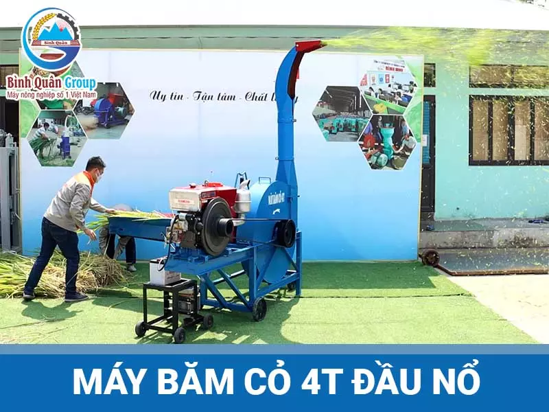 máy băm cỏ 4T đầu nổ