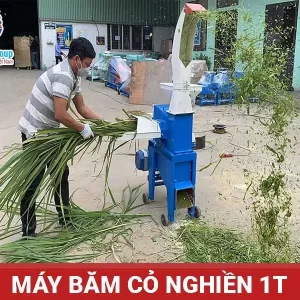 máy băm cỏ nghiền 1t